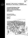 Cover page: A Perturbed Hard-sphere-chain Equation of State for Nematic Liquid Crystals and Their Mixtures with Polymers