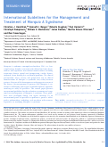Cover page: International guidelines for the management and treatment of Morquio A syndrome