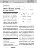 Cover page: Effect of Headgroups on Small‐Ion Permeability across Archaea‐Inspired Tetraether Lipid Membranes