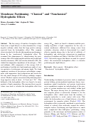 Cover page: Membrane Partitioning: “Classical” and “Nonclassical” Hydrophobic Effects