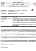 Cover page: Community contexts and utilization of early childhood care and education among Mexican-origin children