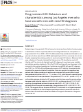 Cover page: Drug resistant HIV: Behaviors and characteristics among Los Angeles men who have sex with men with new HIV diagnosis