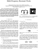 Cover page: Multi-Frequency Resonant Clocks