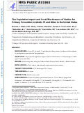 Cover page: Cost-effectiveness and population impact of statins for primary prevention in adults aged 75 years or older in the United States.