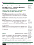 Cover page: Plasma eicosanoids as noninvasive biomarkers of liver fibrosis in patients with nonalcoholic steatohepatitis.