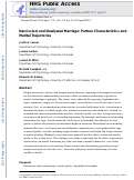 Cover page: Narcissism and Newlywed Marriage: Partner Characteristics and Marital Trajectories