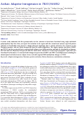 Cover page: Archaic Adaptive Introgression in TBX15/WARS2