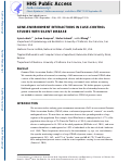 Cover page: Gene–environment interactions in case–control studies with silent disease