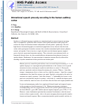 Cover page: Intonational speech prosody encoding in the human auditory cortex