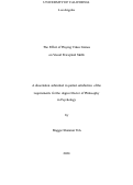 Cover page: The Effect of Playing Video Games on Visual Perceptual Skills