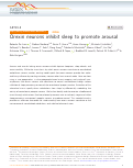 Cover page: Orexin neurons inhibit sleep to promote arousal