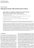 Cover page: Nephrogenic Systemic Fibrosis Risk and Liver Disease