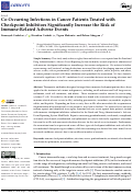 Cover page: Co-Occurring Infections in Cancer Patients Treated with Checkpoint Inhibitors Significantly Increase the Risk of Immune-Related Adverse Events.