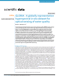 Cover page: GLORIA - A globally representative hyperspectral in situ dataset for optical sensing of water quality