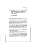 Cover page: Embodying the reversal of language shift: Agency, incorporation, and language ideological change in the western mono community of central California