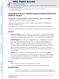 Cover page: Intermittent fasting as a nutrition approach against obesity and metabolic disease.