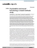 Cover page: Psychedelics and sexual functioning: a mixed-methods study.