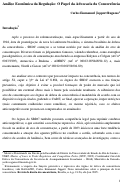 Cover page: Análise Econômica da Regulação: O Papel da Advocacia da Concorrência