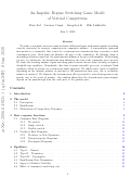 Cover page: An Impulse-Regime Switching Game Model of Vertical Competition