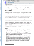 Cover page: Brief Report: Associations Between Self-Reported Substance Use Behaviors and PrEP Acceptance and Adherence Among Black MSM in the HPTN 073 Study.