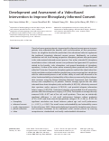 Cover page: Development and Assessment of a Video-Based Intervention to Improve Rhinoplasty Informed Consent