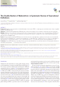 Cover page: The Double Burden of Malnutrition: A Systematic Review of Operational Definitions