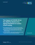 Cover page: The Impact of COVID-19 on the Mobility Needs of an Aging Population in Contra Costa County