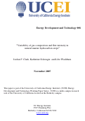 Cover page of Variability of Gas Composition and Flux Intensity in Natural Marine Hydrocarbon Seeps