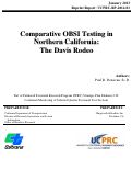 Cover page: Comparative OBSI Testing in Northern California: The Davis Rodeo