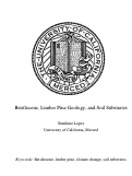 Cover page: Bristlecone, Limber Pine Geology, and Soil Substrates