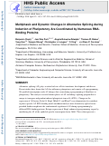 Cover page: Multiphasic and Dynamic Changes in Alternative Splicing during Induction of Pluripotency Are Coordinated by Numerous RNA-Binding Proteins