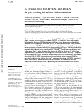 Cover page: A crucial role for HVEM and BTLA in preventing intestinal inflammation