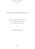 Cover page: Essays on Quantitative Defaultable Debt Models