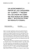Cover page: Un acercamiento a partir de las categorías de “cuerpo” y “rizoma” en los casos de Cómo me hice monja de César Aira y “Muchacha punk” de Rodolfo Fogwill