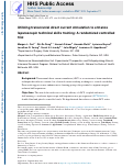 Cover page: Utilizing transcranial direct current stimulation to enhance laparoscopic technical skills training: A randomized controlled trial