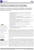 Cover page: Extracellular-Vesicle-Based Cancer Panels Diagnose Glioblastomas with High Sensitivity and Specificity.