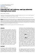 Cover page: Extranodal NK/T-cell lymphoma, nasal type extensively involving the bone marrow