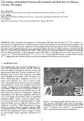 Cover page: The scaling relationship between self-potential and fluid flow on 
Masaya volcano, Nicaragua