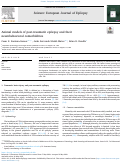 Cover page: Animal models of post-traumatic epilepsy and their neurobehavioral comorbidities