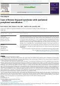 Cover page: Case of Brown Sequard syndrome with ipsilateral peripheral vasodilation