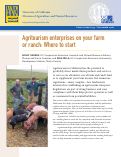 Cover page: Agritourism Enterprises on Your Farm or Ranch: Where to Start