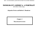 Cover page: Theoretical Overview: Theories of International Migration and Immigrant Adaptation