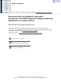 Cover page: Democratically consolidated, externally threatened, and NATO aligned: finding unexpected deficiencies in civilian control