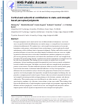 Cover page: Cortical and subcortical contributions to state- and strength-based perceptual judgments