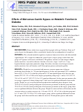 Cover page: Effects of Diet versus Gastric Bypass on Metabolic Function in Diabetes