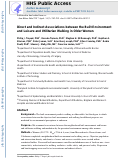 Cover page: Direct and Indirect Associations Between the Built Environment and Leisure and Utilitarian Walking in Older Women.