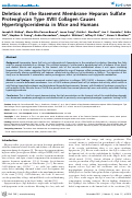 Cover page: Deletion of the Basement Membrane Heparan Sulfate Proteoglycan Type XVIII Collagen Causes Hypertriglyceridemia in Mice and Humans