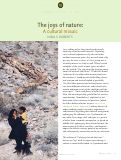 Cover page: The joys of nature: A cultural mosaic