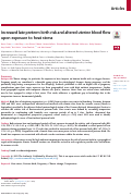 Cover page: Increased late preterm birth risk and altered uterine blood flow upon exposure to heat stress.