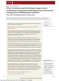 Cover page: Effect of Antidepressant Switching vs Augmentation on Remission Among Patients With Major Depressive Disorder Unresponsive to Antidepressant Treatment: The VAST-D Randomized Clinical Trial.